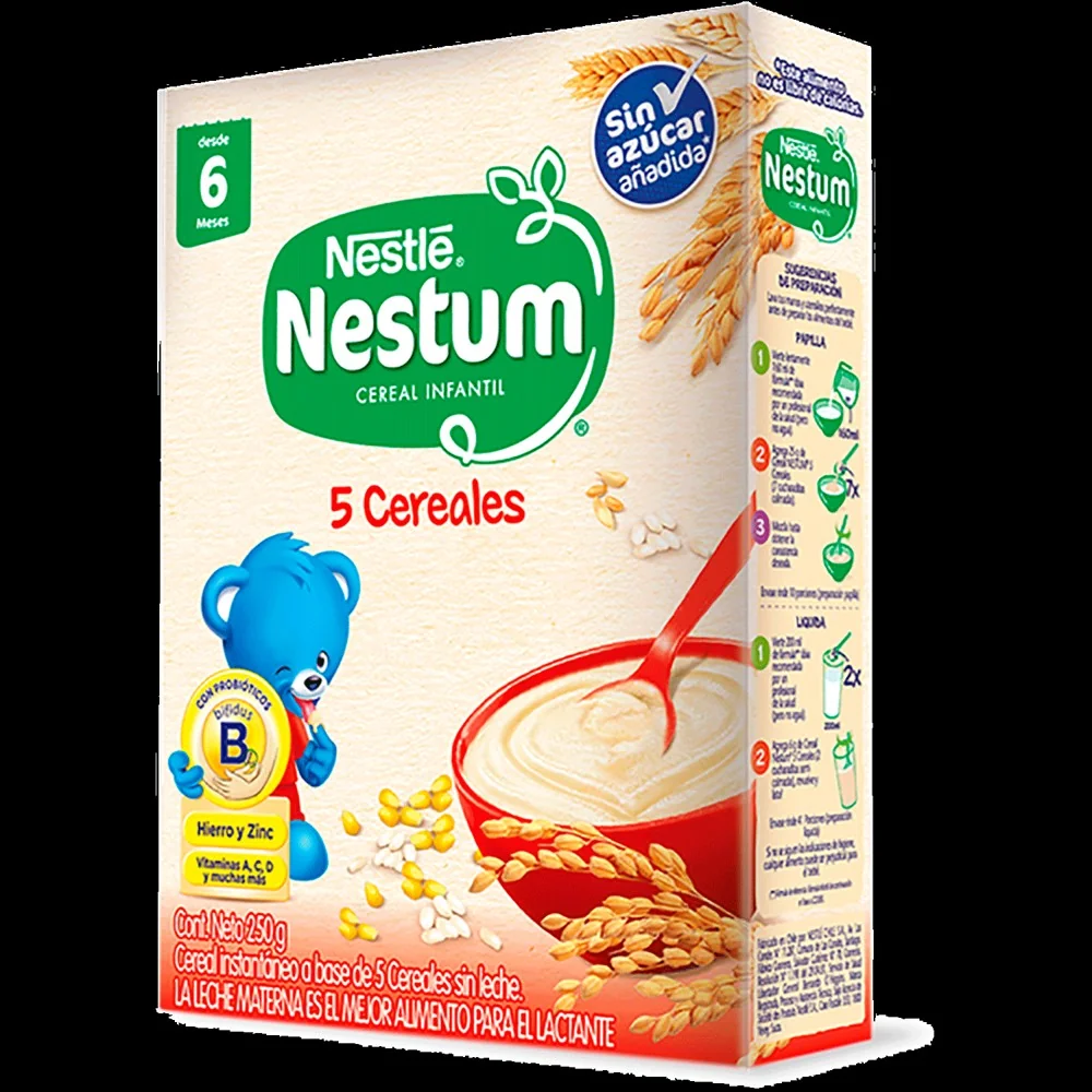 NESTUN 5 CEREALES 24X250 GRS