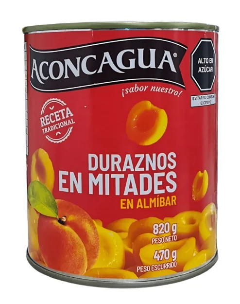 DURAZNO ACONCAGUA MITAD 24X820GR