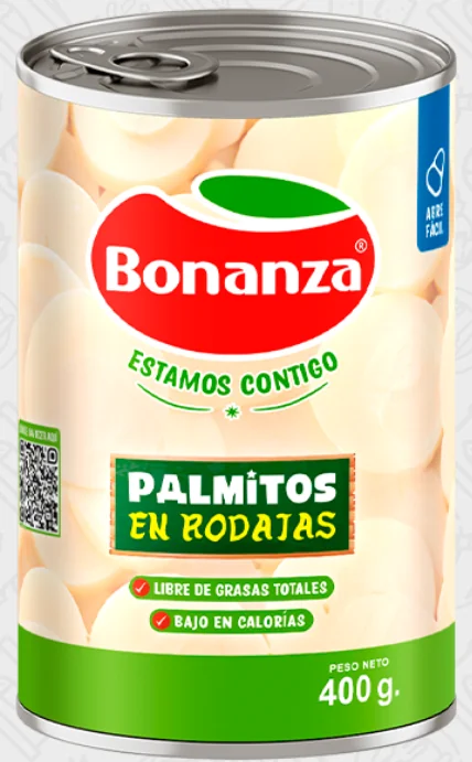 PALMITOS RODAJAS BONANZA 24 X 400 GRS