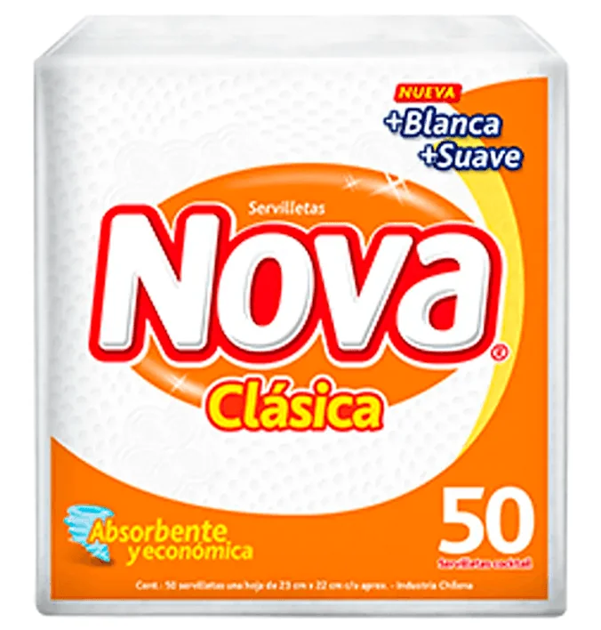 SERVILLETA NOVA CLASICA COCTEL 140X50 UNI