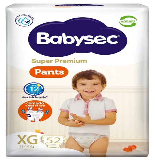 PAÑAL BABYSEC PANTS SUPER PREMIUM XG 3X52 UNI