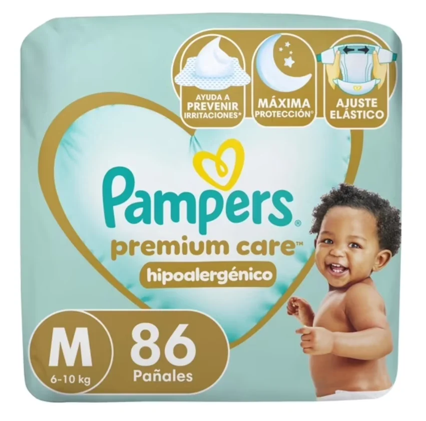 PAMPERS PREMIUM CARE MED 86X02