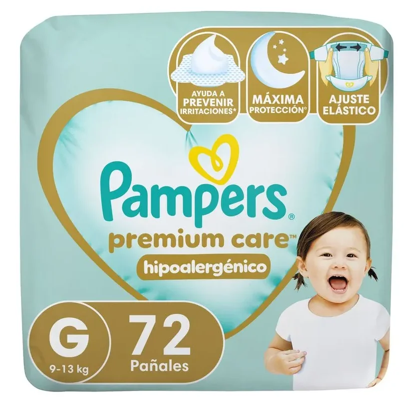 PAMPERS PREMIUM CARE GDE 72X02