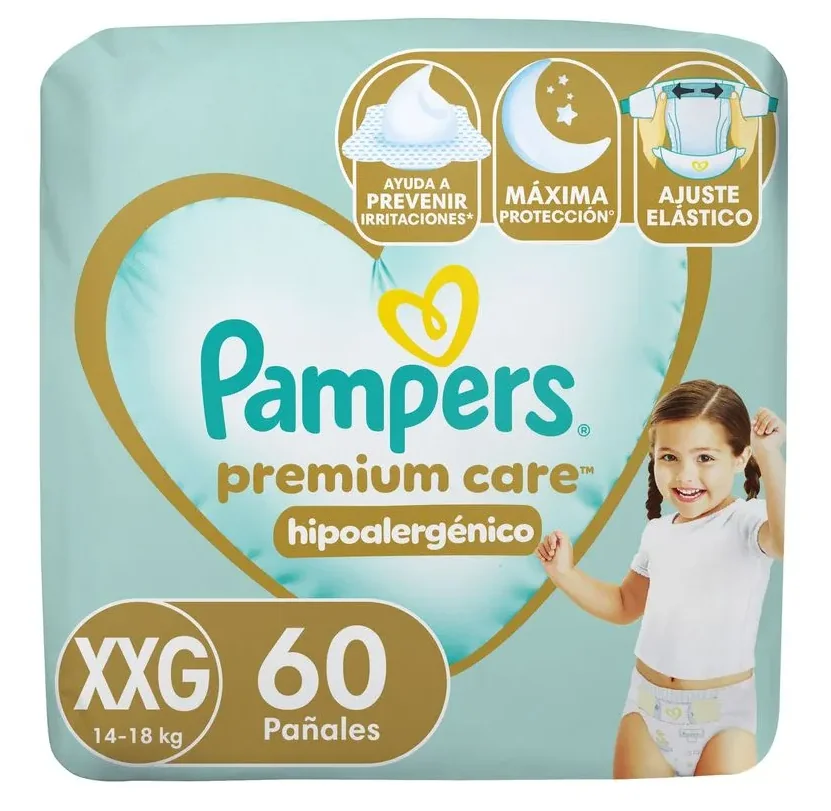 PAMPERS PREMIUM CARE XXG 60X02