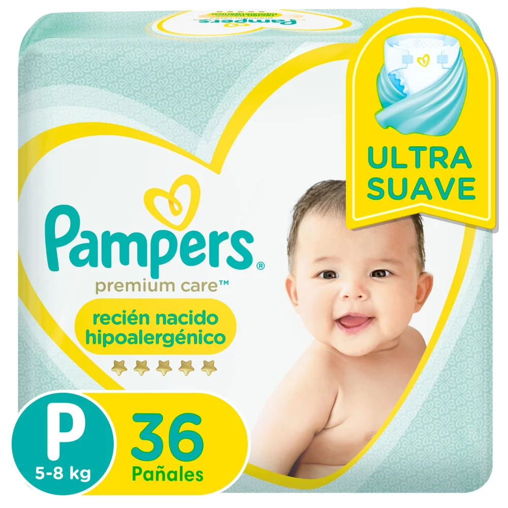 PAMPERS PREMIUM CARE PEQUEÑO 4X 36