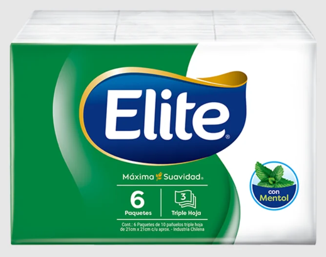 PAÑUELO ELITE MENTOLADO 36X6 UNI