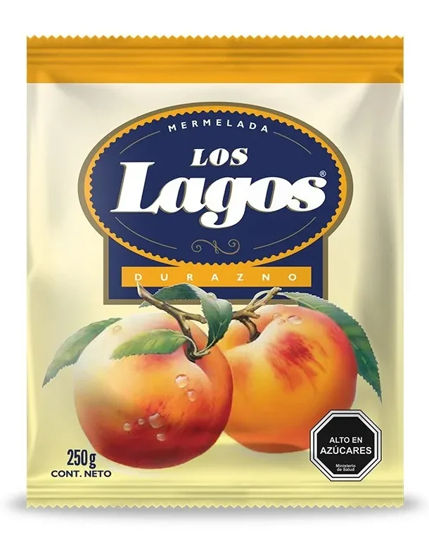 MERMELADA LOS LAGOS DURAZNO 24X250 GR