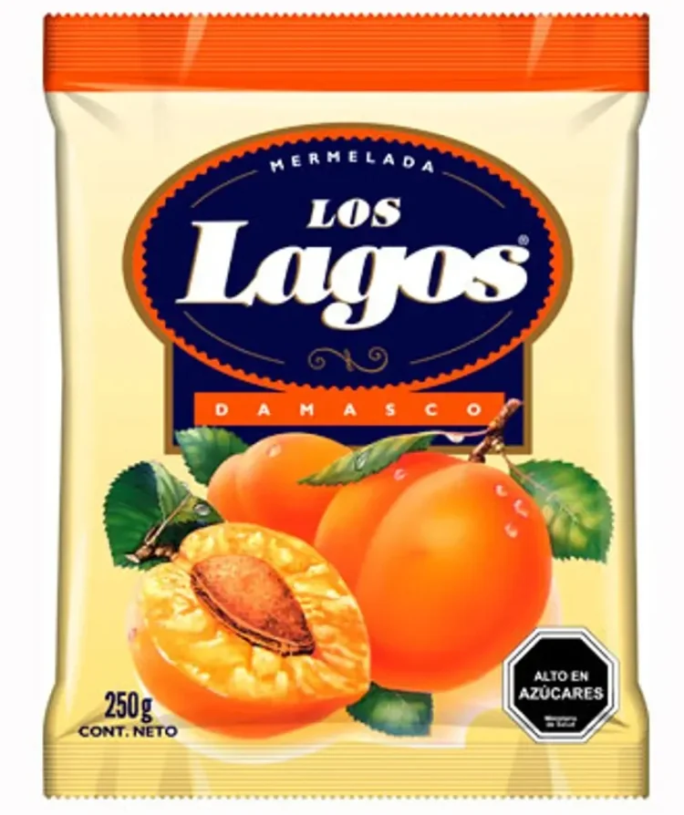 MERMELADA LOS LAGOS DAMASCO 24X250 GR