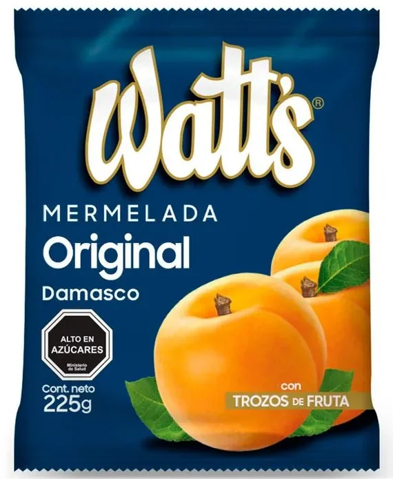 MERMELADA WATTS DAMASCO 12X225GR