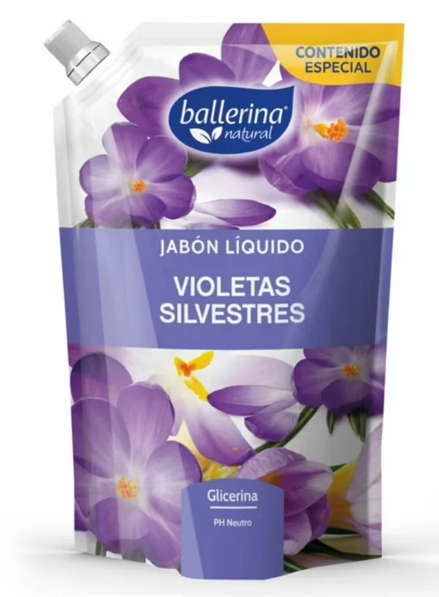 JABON BALLERINA VIOLETAS SILV DP 12X650ML