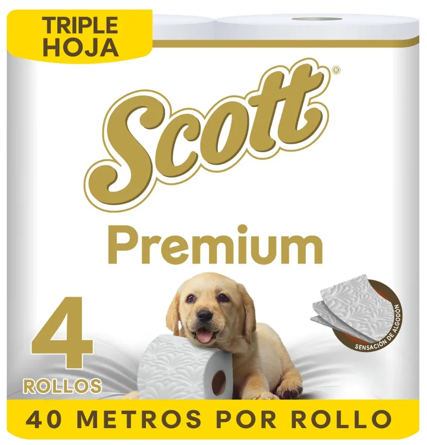 P. HIGIENICO SCOTT PREMIUM 40 MTS 6X4 UNI