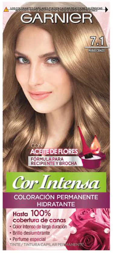 COR INTENSA GARNIER 7.1 RUBIO CENIZA X6UND