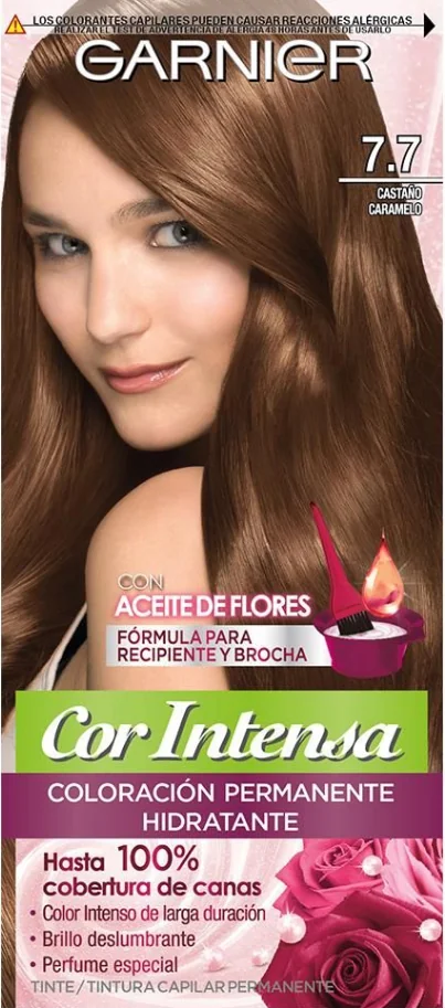 COR INTENSA GARNIER 7.7 CASTAÑO CARAMELO X6UND