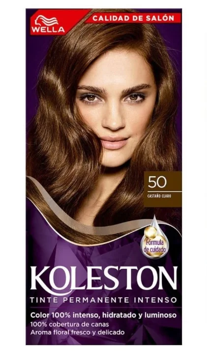 KOLESTON TINTE MINI KIT 50 CASTAÑO CLARO X12UND