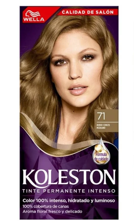 KOLESTON TINTE MINI KIT 71 RUBIO CENIZO MED X12UND