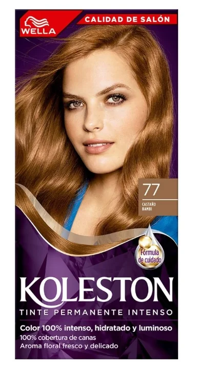 KOLESTON TINTE MINI KIT 77 CASTAÑO BAMBI X12UND