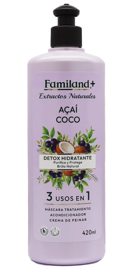 TRATAMIEN CAP. FAMILAND 3 EN 1 ACAI-COCO 12X420 ML