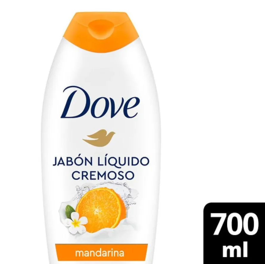 JABON DOVE LIQ MANDARINA BOT 8X700ML
