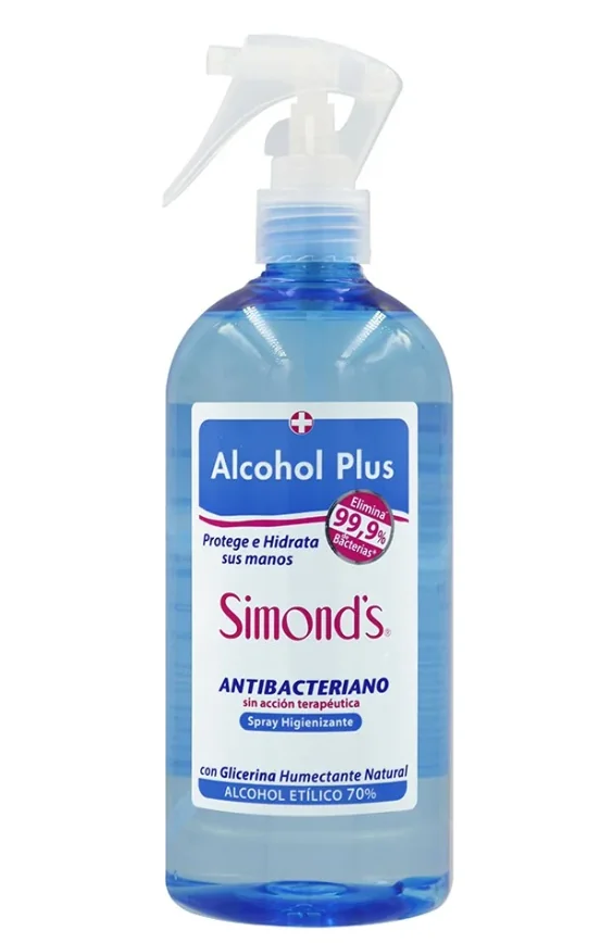 ALCOHOL PLUS SPRAY SIM ANTIBACTE 12X 500ML