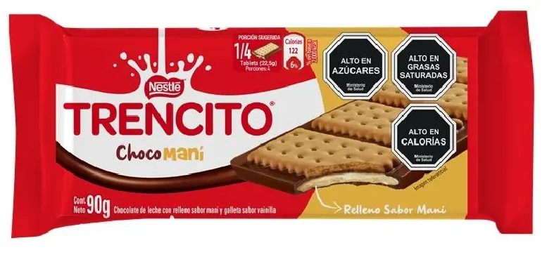 NESTLE TRENCITO CHOCO MANI 4(12X90G) CL